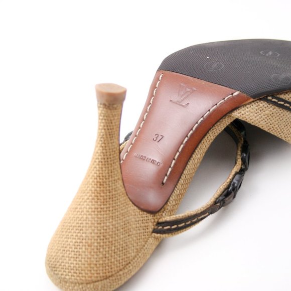 Louis Vuitton Burlap Agate Rock Sandals - Picture 10 of 12